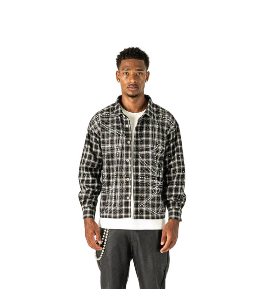 RHINESTONE FLANNEL