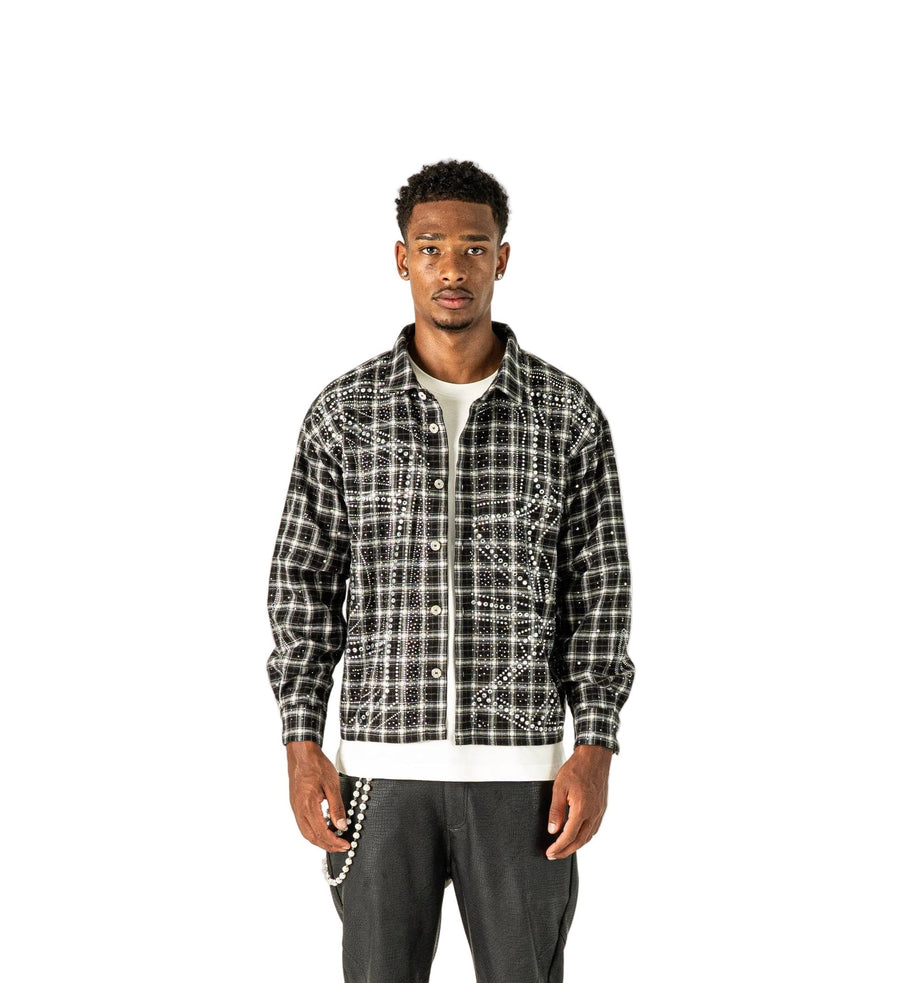 RHINESTONE FLANNEL