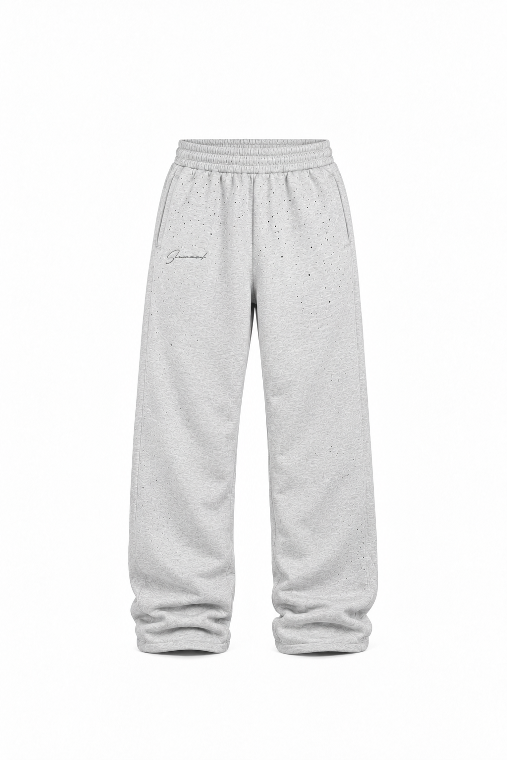 GREY DIAMOND FLARED JOGGER
