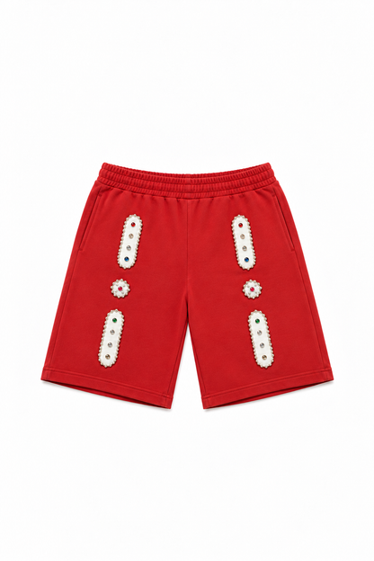 STUDDED RUBY SHORTS