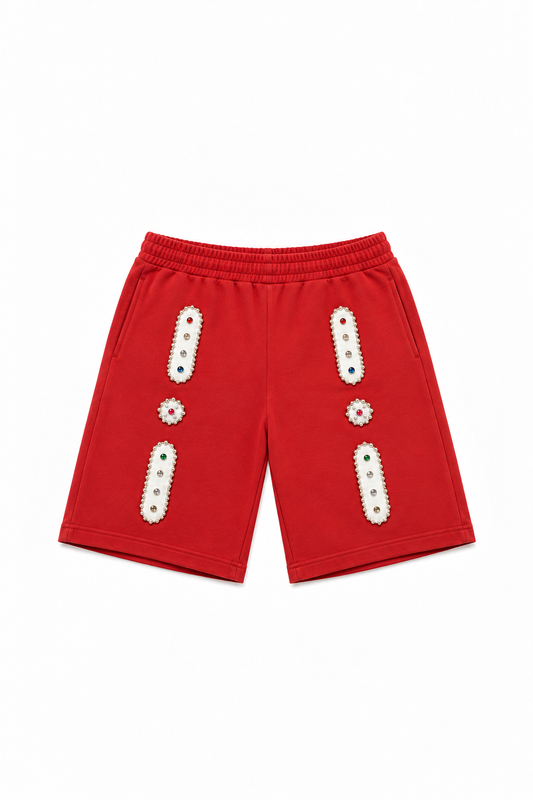 STUDDED RUBY SHORTS